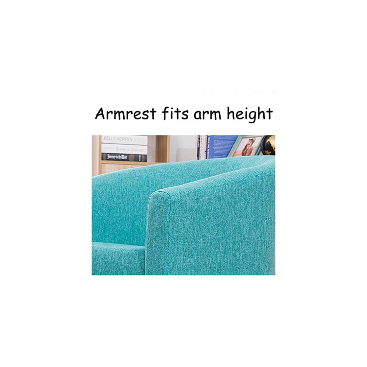 Accent Chair Living Room Chair Contemporary Lounge Sofa Chair Extra-Thick Comfortable Seat with Armrests Linen Home Office Bedroom Studio Sofa (Brown)
